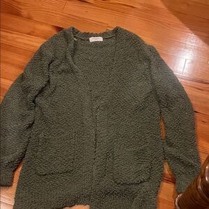 Elegant Forest Green Women's Cardigan